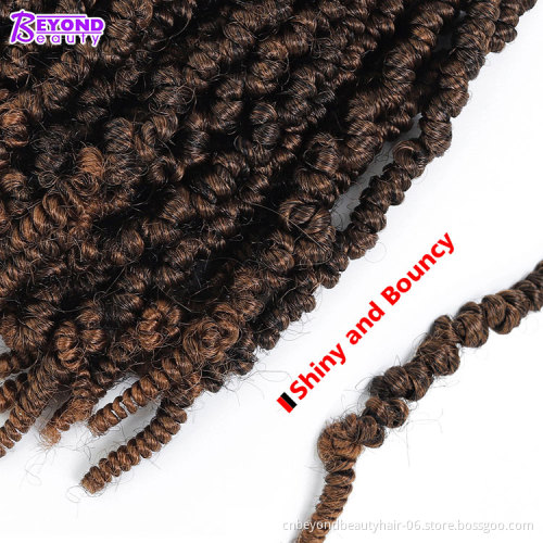 janet collection fluffy spring twist hair ombre crochet braids hair bomb twist for Black women